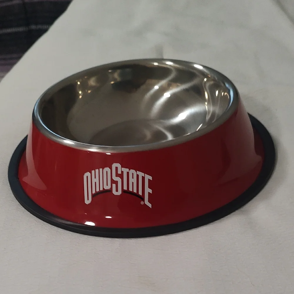 Ohio State Red Dog Bowl Aluminum Small Pet